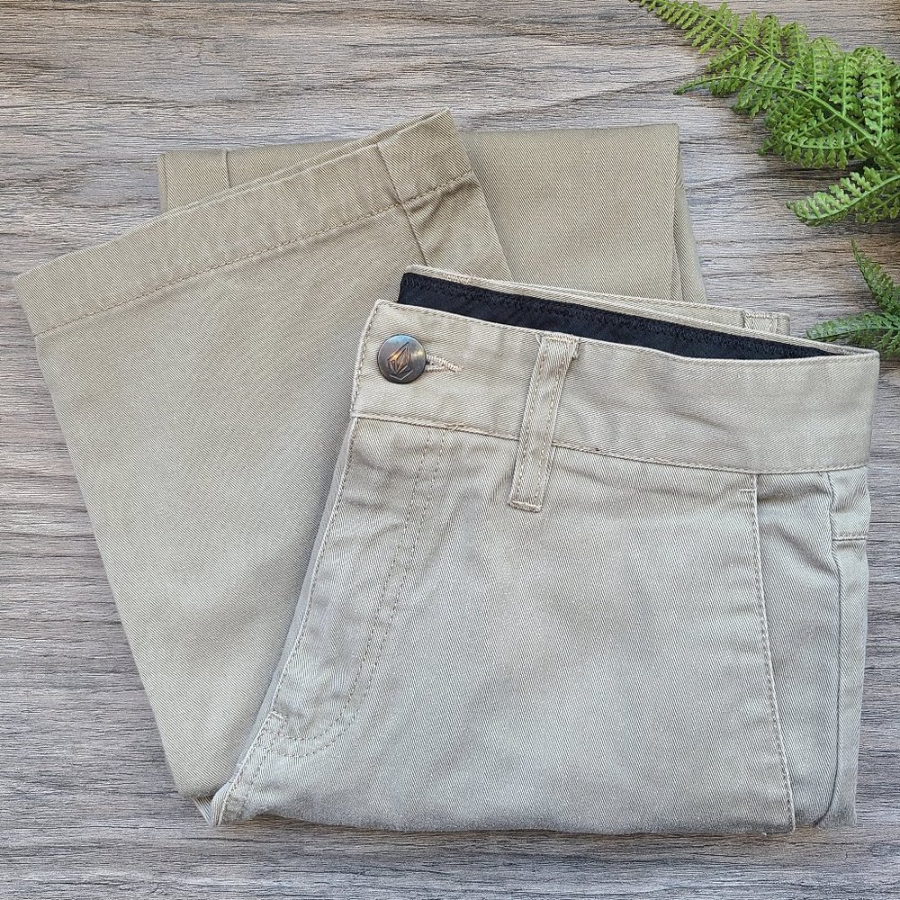 Boys Khaki Volcom Pants